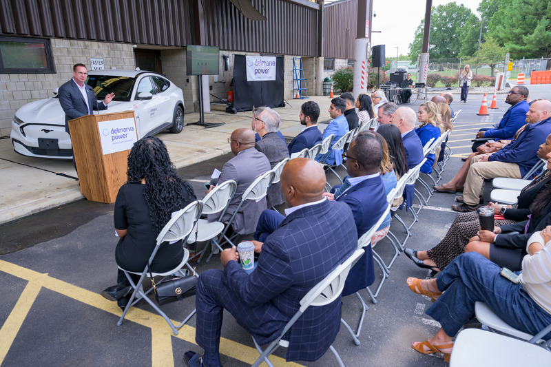 Tyler Anthony, CEO of Pepco Holdings, the holding company for Delmarva Power, discussed the power of vehicle-to-grid (V2G) to help balance the electric grid 