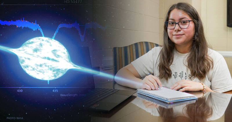 For Marisol Catalan Olais, a senior McNair Scholar at the University of Delaware, astrophysics combines the things she loves most — such as math and astronomy. Her undergraduate research with Associate Prof. Véronique Petit has made her eager to pursue doctoral studies.