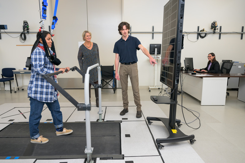 Logan Schlag, a senior kinesiology major at the University of Delaware, has been studying how stroke survivors learn how to move again. His research with Prof. Darcy Reisman and Clinical Research Manager Elizabeth Thompson has sharpened his interest in neuroscience. Logan Schlag, a senior kinesiology major at the University of Delaware, has been studying how stroke survivors learn how to move again. His research with Prof. Darcy Reisman and Clinical Research Manager Elizabeth Thompson has sharpened his interest in neuroscience.