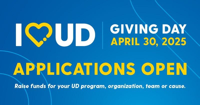 Apply Now for I Heart UD Giving Day