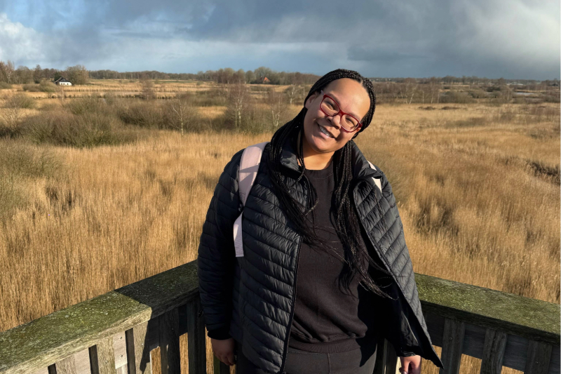 Senior English major Briarra Barnes received the Benjamin A. Gilman Scholarship and traveled to the Netherlands to participate in a three-week study abroad program on environmental literature.