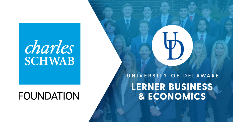 The University of Delaware’s Alfred Lerner College of Business and Economics is partnering with the Schwab Advisor Services and the Charles Schwab Foundation to establish a new, state-of-the-art Financial Planning Center.