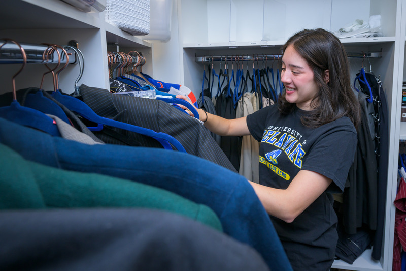 The Clothing Coop is designed to feel like a cross between a boutique and a thrift shop. There’s no cost and no requirement to return items. The Clothing Coop is designed to feel like a cross between a boutique and a thrift shop. There’s no cost and no requirement to return items.