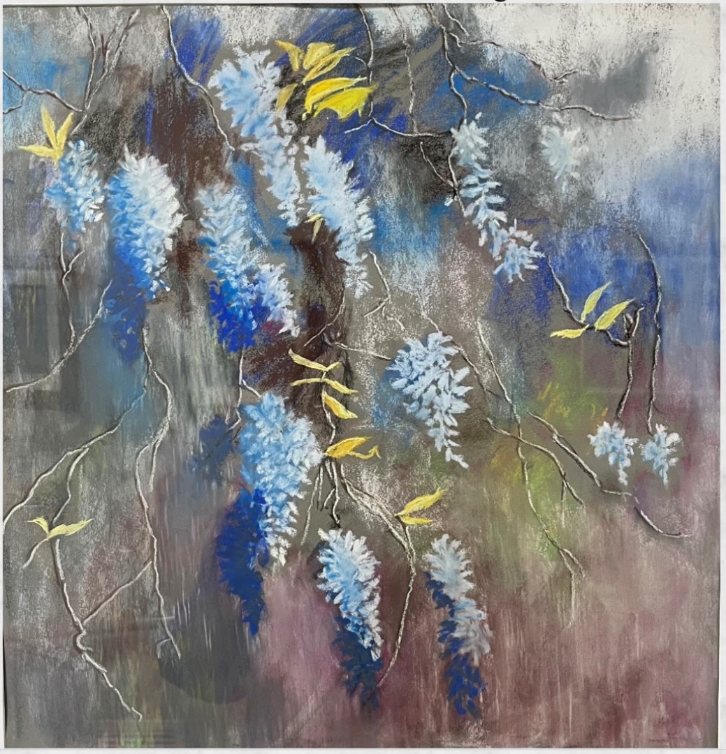 Wisteria Pastel Paiting